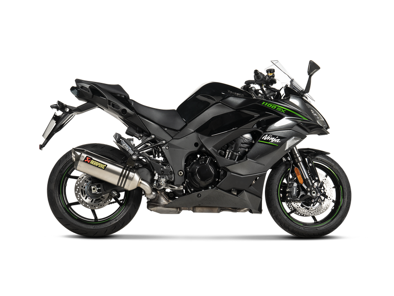 S-K10SO32-HRT |  AKRAPOVIC | Kawasaki  Ninja 1100SX  2025 Slip-On Line (Titanium)