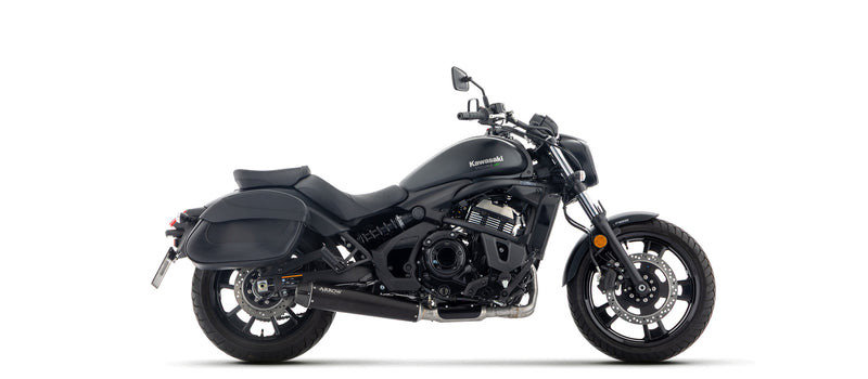 74516RB | ARROW EXHAUST | Kawasaki Vulcan S 650 2025 | Full system Rebel with carbon fibre rear end cap