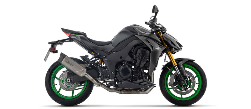 77507PK | ARROW EXHAUST | Kawasaki Z1100SX 2025-26  | Indy Race EVO Titanium silencer with carby end cap