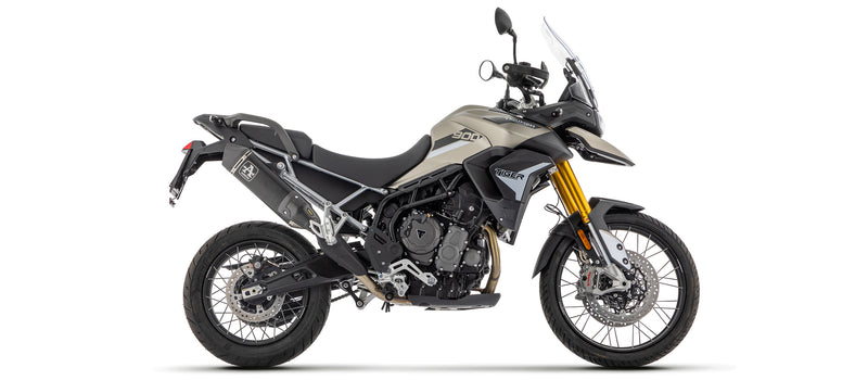 72004VAN | ARROW EXHAUST | Triumph Tiger 900/ Tiger 850 2020/2023 | Veloce aluminium "Dark" silencer