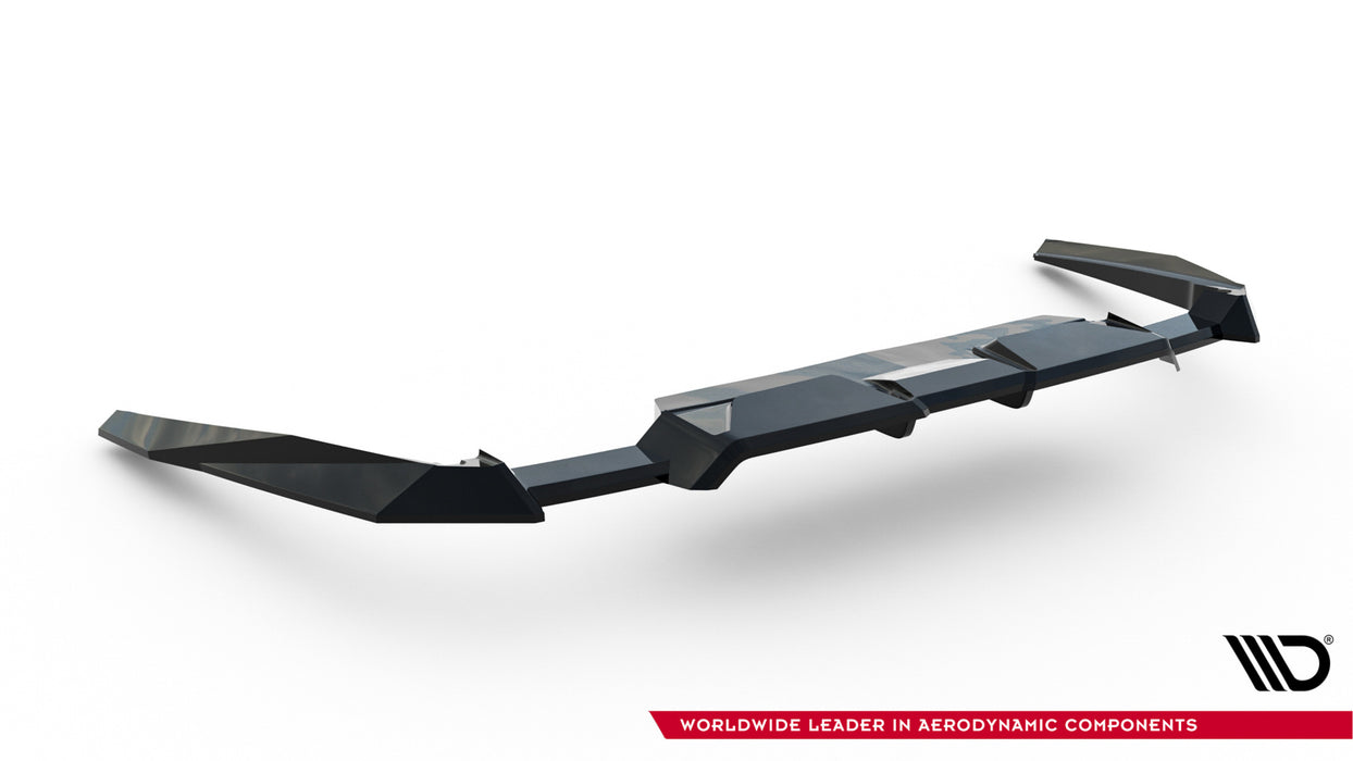 BM-M5-G90-RD1G+RD2G | MAXTON DESIGN |Rear Splitter (with vertical bars) BMW M5 Sedan / Touring G90