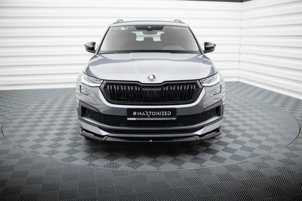 MAXTON DESIGN | Front diffuser V.1 Skoda Kodiaq Sportline Mk1 Facelift