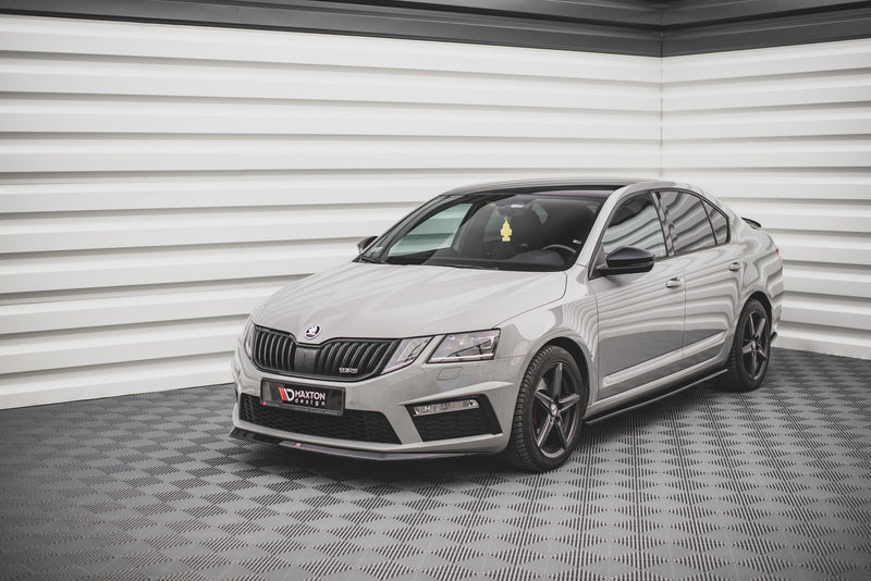 MAXTON DESIGN | Front diffuser V.1 Skoda Octavia RS Mk3 Facelift 2016-19