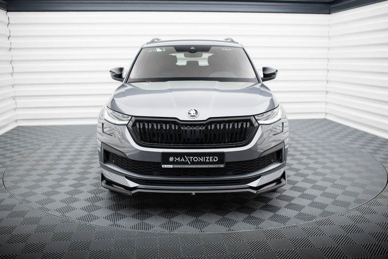 MAXTON DESIGN | Front diffuser V.2 Skoda Kodiaq Sportline Mk1 Facelift
