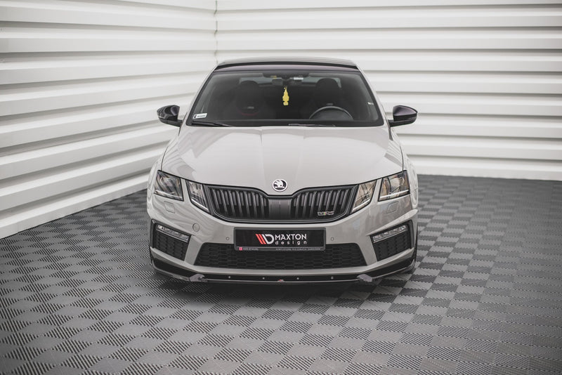 MAXTON DESIGN | Front diffuser V.2 Skoda Octavia RS Mk3 Facelift 2016-19