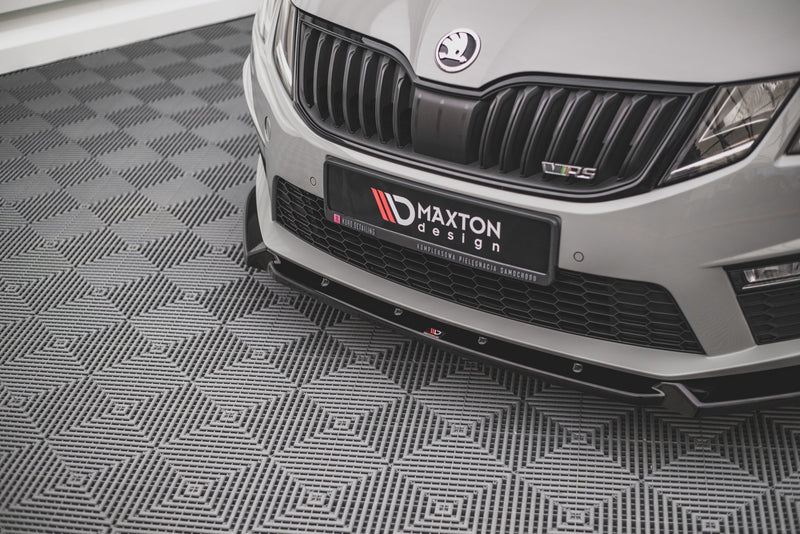MAXTON DESIGN | Front diffuser V.2 Skoda Octavia RS Mk3 Facelift 2016-19