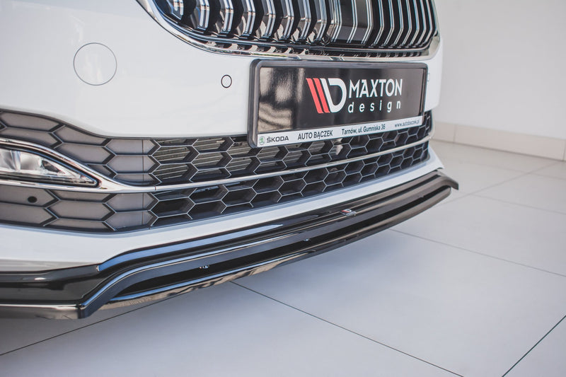 MAXTON DESIGN | Front diffuser V.3 Skoda Superb Liftback / Combi Mk3 Facelift