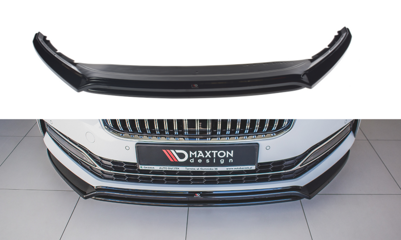 MAXTON DESIGN | Front diffuser V.3 Skoda Superb Liftback / Combi Mk3 Facelift