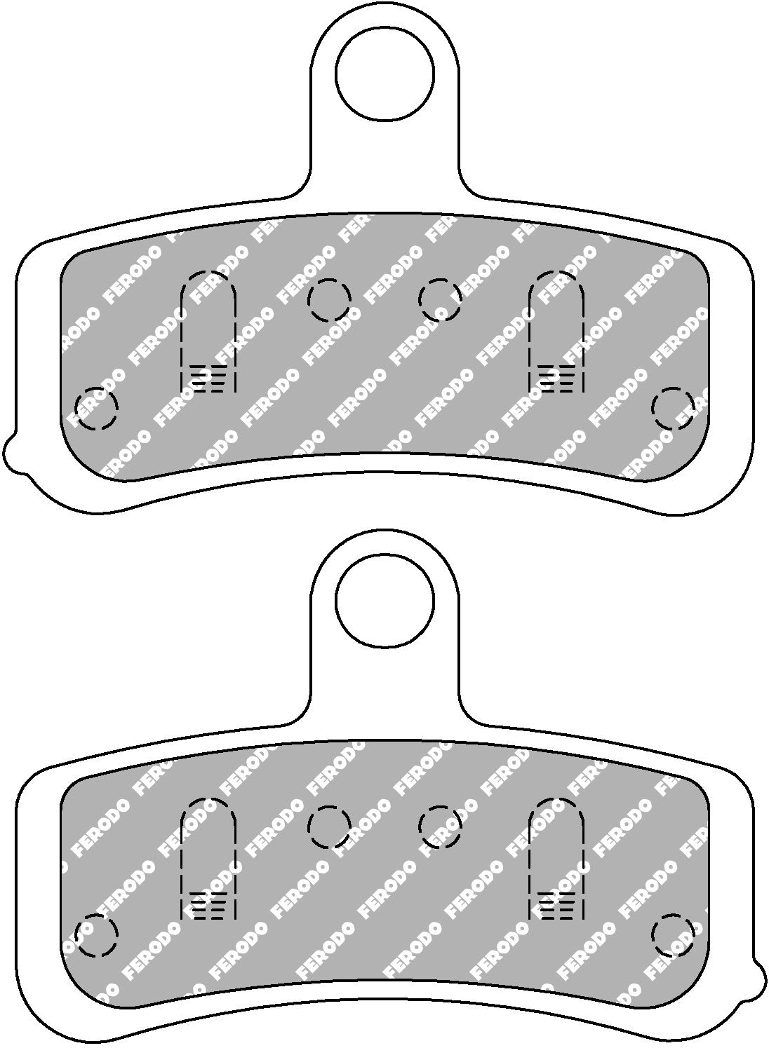 FDB2250ST | Ferodo | SinterGrip Rear Brakepad | Harley Davidson