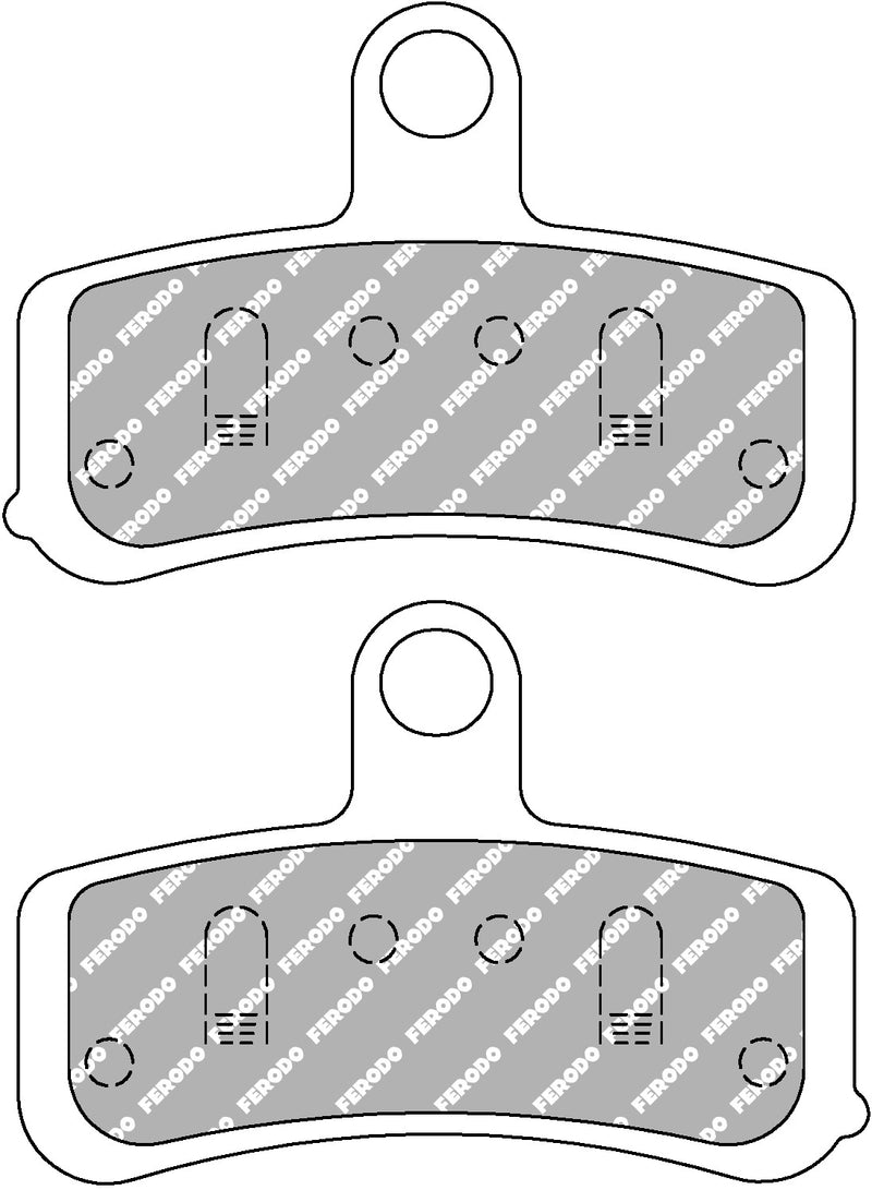 FDB2250ST | Ferodo | SinterGrip Rear Brakepad | Harley Davidson