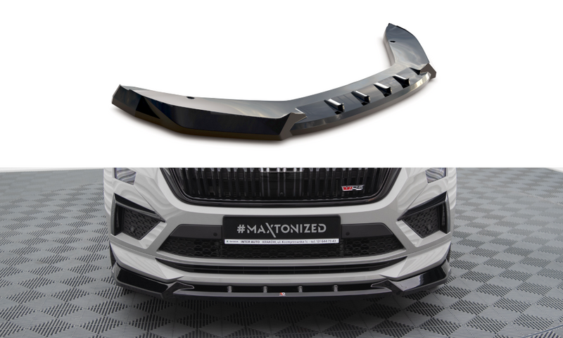 MAXTON DESIGN | Front diffuser V.1 Skoda Kodiaq RS Mk1 Facelift