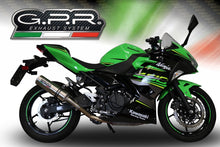 E5.K.174.M3.TN | G.P.R  EXHAUST  | KAWASAKI NINJA 400 2023-2024, M3 TITANIUM NATURAL, HOMOLOGATED LEGAL SLIP-ON EXHAUST INCLUDING REMOVABLE DB KILLER AND LINK PIPE