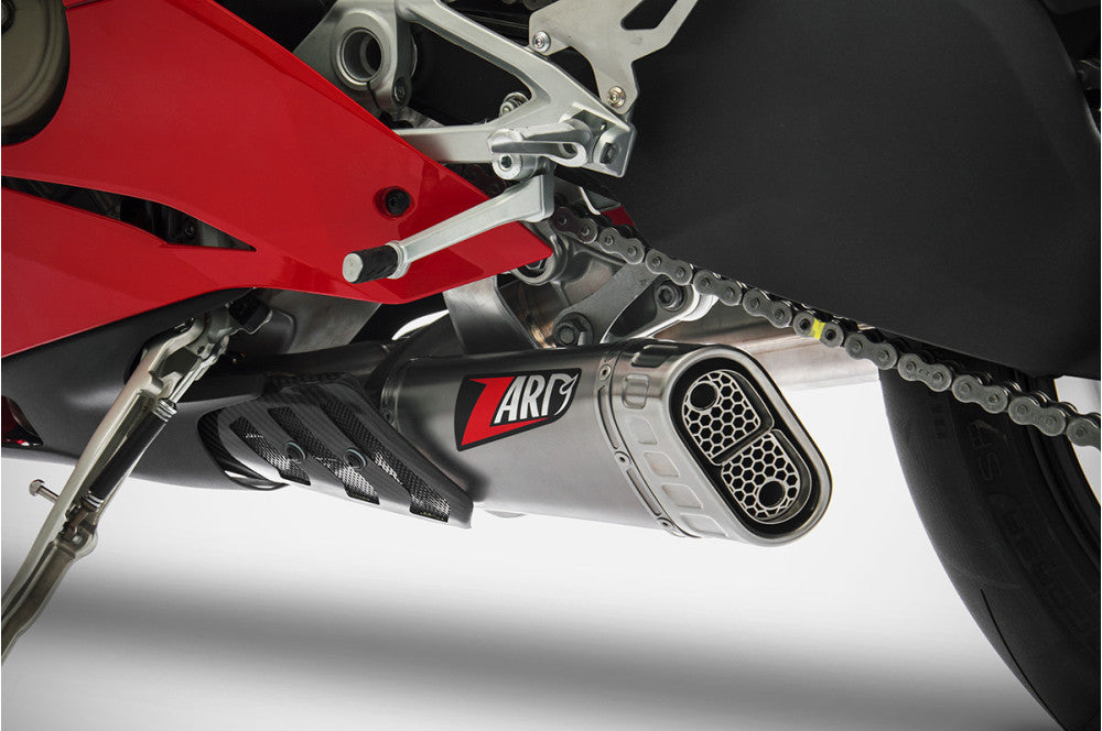 ZDU004S10TSR | ZARD EXHAUST | DUCATI PANIGALE V4/V4S  COMPENSED SLIP-ON 2018-2019