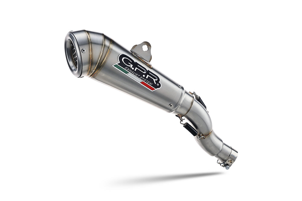 E5.T.101.PCEV | G.P.R  EXHAUST  | GPR exhaust compatible with  Triumph Speed 400 2023-2025, Powercone Evo, Slip-on exhaust including removable db killer and link pipe