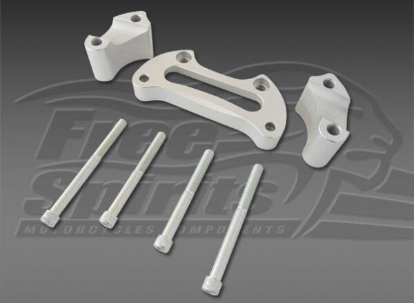 202408K |  Free Spirits | Risers Harley Davidson XR1200 for stock handlebar (Black)