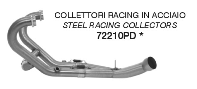 72210PD | ARROW EXHAUST | BMW R 12 nineT 2024/2026  | Stainless steel racing collectors