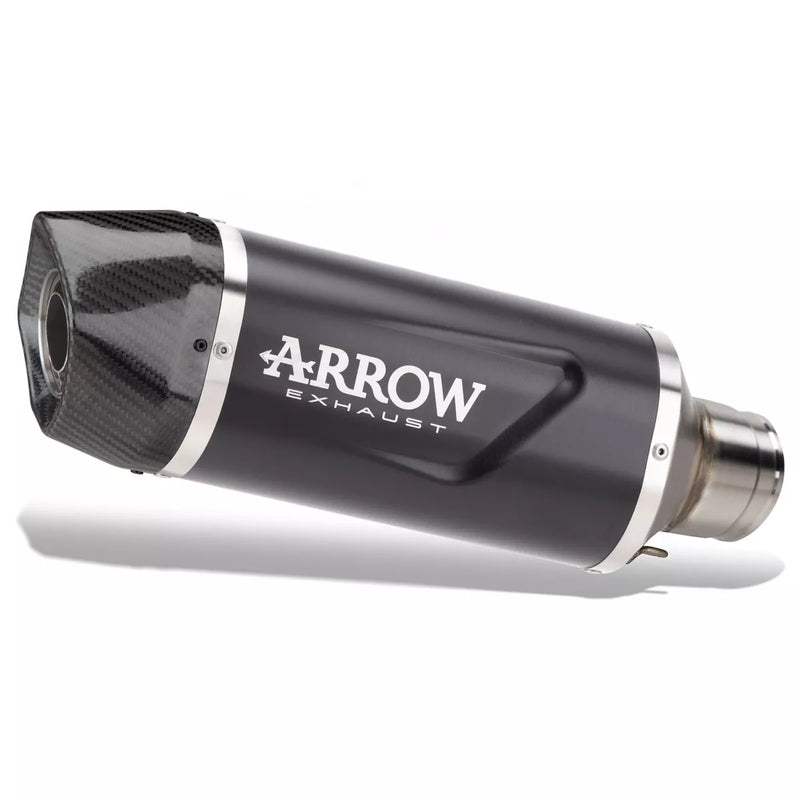 77513AKN | ARROW EXHAUST | Triumph TRIDENT 800 2026 | Indy Race EVO aluminium "Dark" silencer with carby end cap