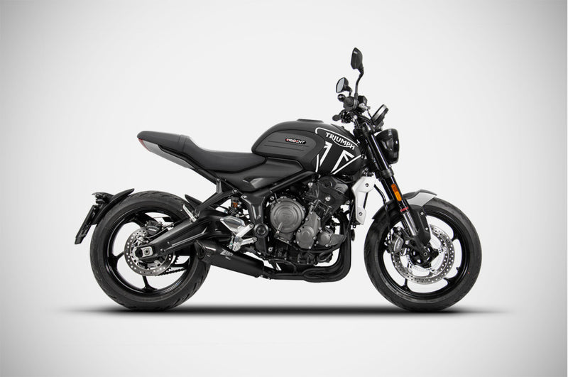 ZTP096S00SCR-B   | ZARD EXHAUST | TRIDENT 660 FULL KIT  BLACK 2021-2024