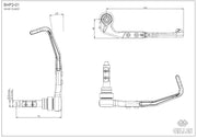 Clutch lever protector black matt