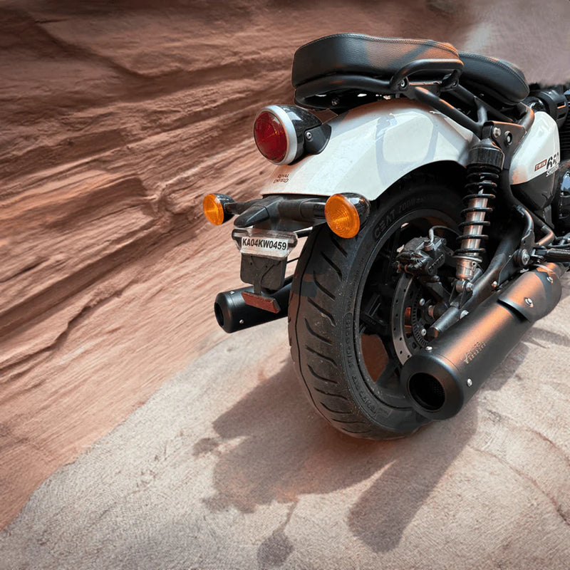 BM-B20-BEAR650 | Barrel |BASS MASTER B-20 Slipon with Decat pipe for Royal Enfield Bear 650|