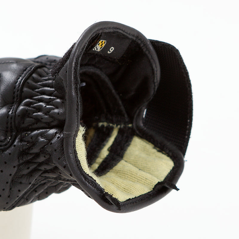 SPEED PRO AIR summer Soft black leather glove