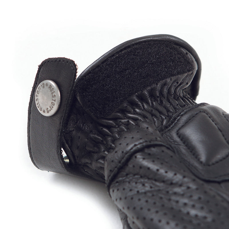 SPEED PRO AIR summer Soft black leather glove