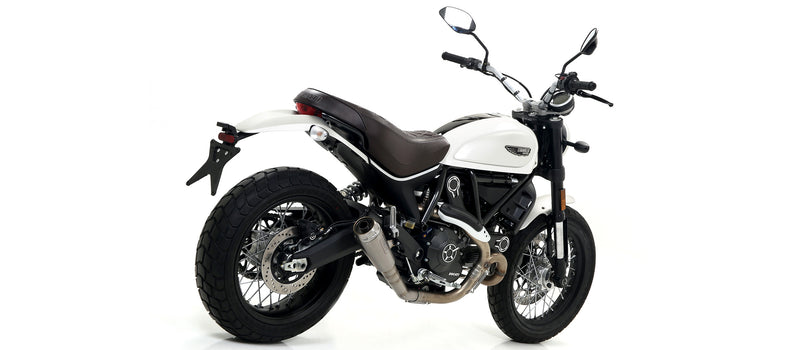 71212PR | ARROW EXHAUST | Ducati Scrambler 800 2017-18 | Pro-Race titanium silencer