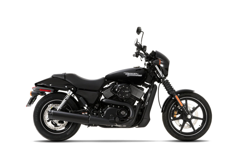 Rinehart Exhaust | Harley Davidson Street 750 / Street Rod Black Slip-on