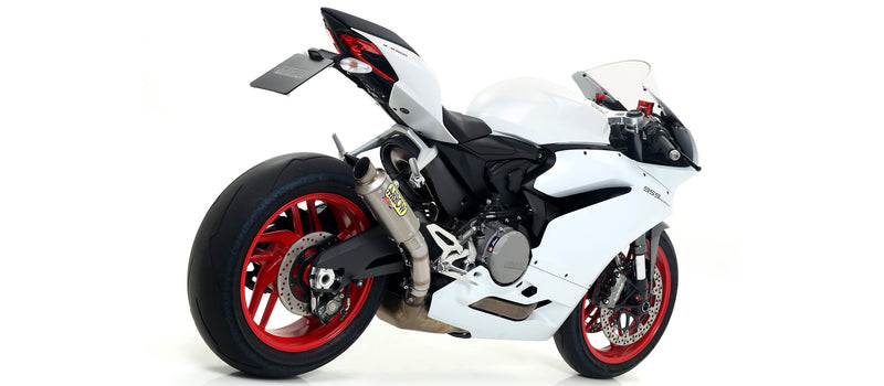 71144PK | ARROW EXHAUST | Ducati 959 Panigale 2016/2019 | Titanium Works silencers (right and left) with carby end cap