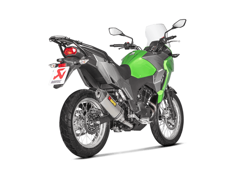 S-K3SO2-HZT| AKRAPOVIC  | Kawasaki Versys-X 250/300 2017 -2020 Slip-On Line (Titanium)