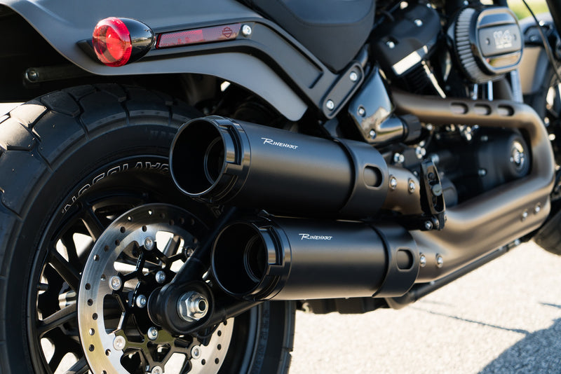 500-1220 | Rinehart Racing| 2018-24- Milwaukee Eight (M8) Fat Bob - 4.5 Slip-ons