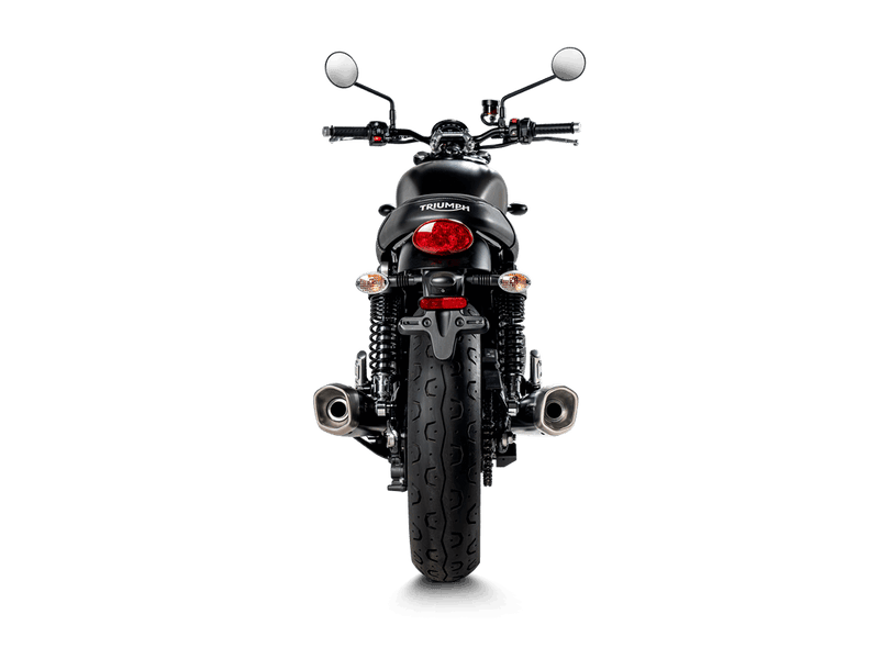S-T9SO2-HCQTBL|  AKRAPOVIC | Triumph Street Twin 2016 -2020 Slip-On Line (Titanium)
