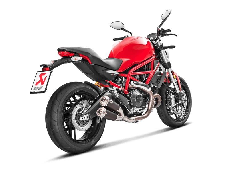 S-D8SO4-CUBTBL/1 | AKRAPOVIC | Ducati Monster 797/797+/659 2017 -2020 Slip-On Line (Titanium)
