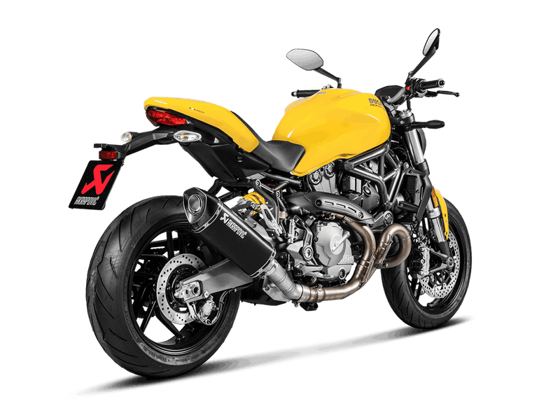 S-D12SO8-RTBL | AKRAPOVIC | Ducati Monster 821 2017 -2020 Slip-On Line (Titanium)