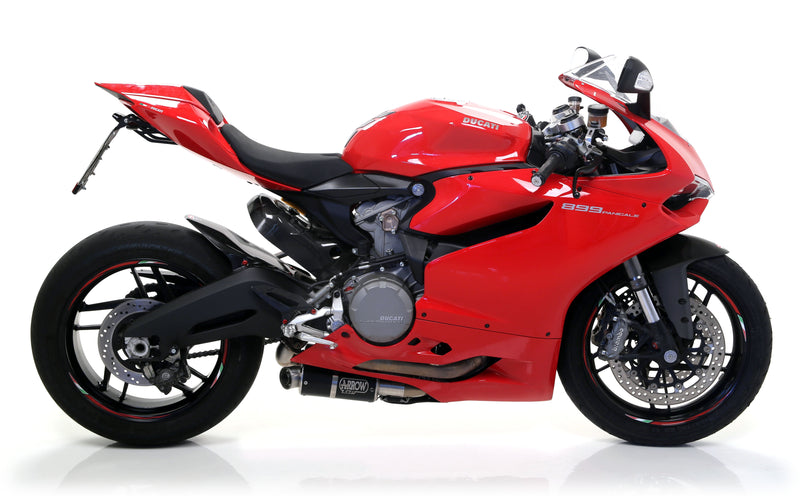 71836PK | ARROW EXHAUST | Ducati 899 Panigale 2014/2015 | Titanium Works silencers (right and left) with carby end cap