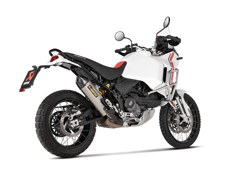 S-D9SO19-HJAT | AKRAPOVIC  | Ducati  DesertX  2022-2024 | Slip-On Line (Titanium)