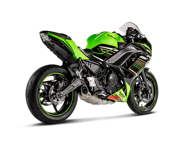 S-K6R13-AFCRT | AKRAPOVIC  | Kawasaki Ninja 650 2021 -2025 Racing Line (Titanium)