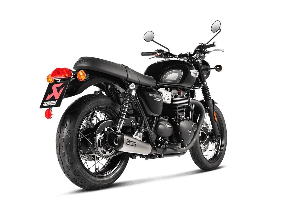 S-T12SO4-HCQT |  AKRAPOVIC |  Triumph Bonneville T100 2017 -2020 Slip-On Line (Titanium)