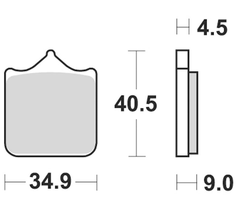 Braking 947CM55; Braking Pad Set Sinter-Metal