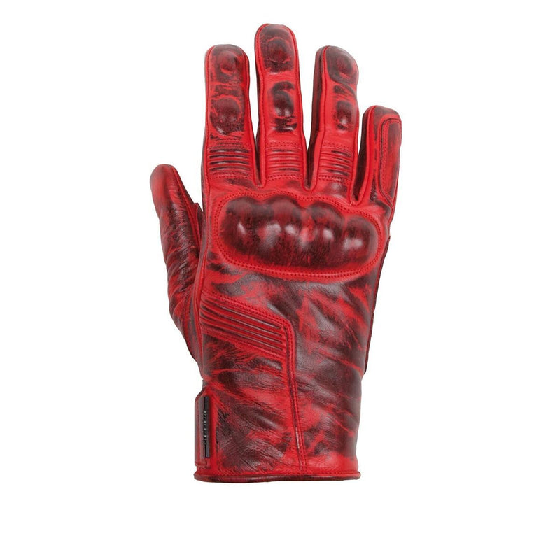 Helstons LIGHTNING Summer Women leather gloves - Red
