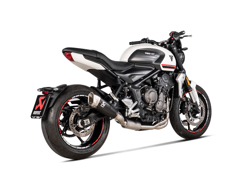S-T6R1-CQTBL | AKRAPOVIC | Triumph Trident 660 2021-2024 Racing Line Titanium