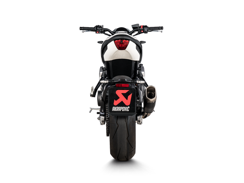 S-T6R1-CQTBL | AKRAPOVIC | Triumph Trident 660 2021-2024 Racing Line Titanium