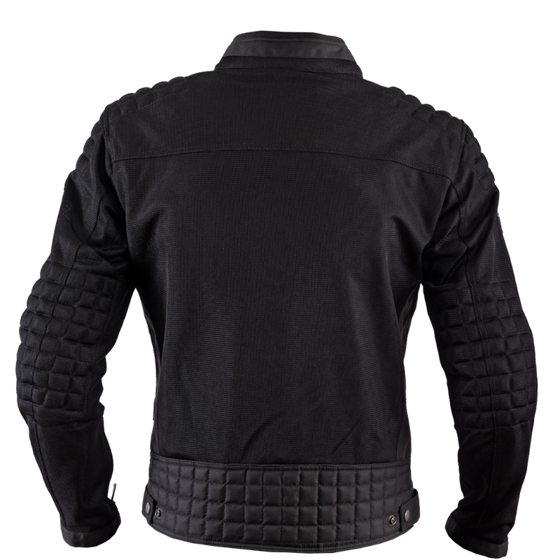 Helstons SONNY Mesh fabric motorcycle Jacket in Black