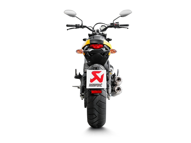 S-D8SO4-CUBTB/1 | ARAPOVIC | DUCATI SCRAMBLER ICON/URBAN ENDURO/CLASSIC/FULL THROTTLE 2015-2020 Slip-On Line (Titanium)