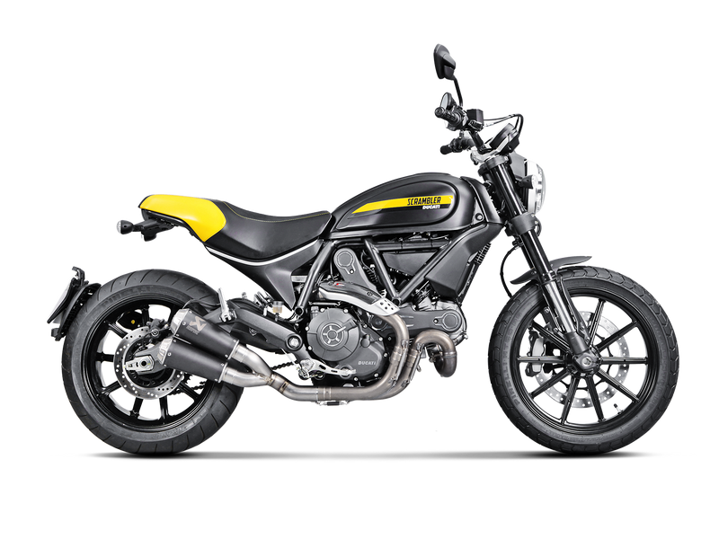 S-D8SO4-CUBTB/1 | ARAPOVIC | DUCATI SCRAMBLER ICON/URBAN ENDURO/CLASSIC/FULL THROTTLE 2015-2020 Slip-On Line (Titanium)