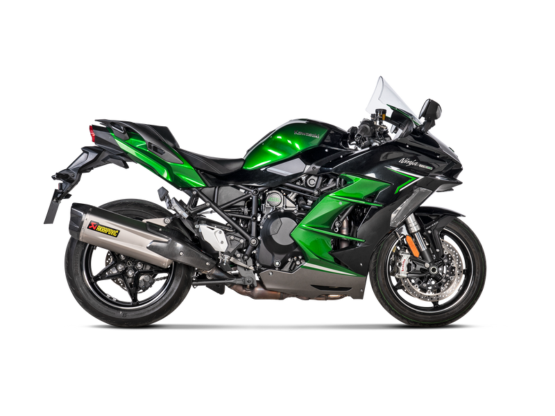 S-K10SO30-HGIT | AKRAPOVIC  | Kawasaki  Ninja H2 SX  2023-25 | Slip-On Line (Titanium)