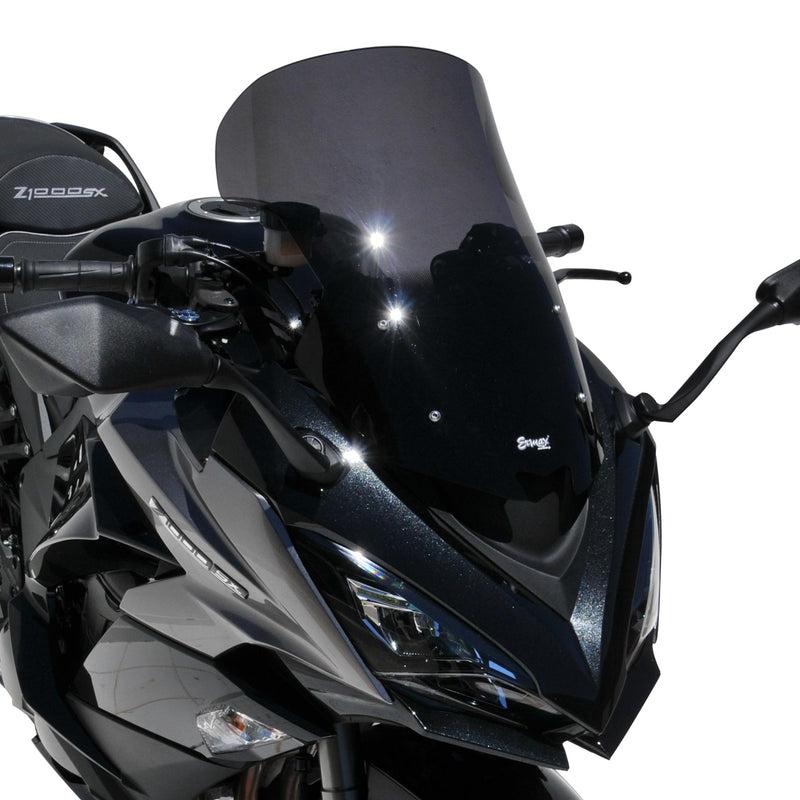 Ermax  Windscreen | high protection windshield (50cm ) ermax for z1000 sx (ninja 1000) 2020 -2021 light black -Ermax