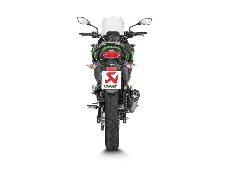 S-K3SO2-HZT| AKRAPOVIC  | Kawasaki Versys-X 250/300 2017 -2020 Slip-On Line (Titanium)