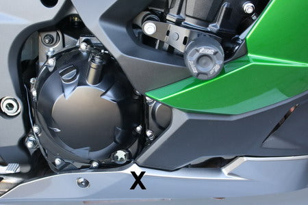 GSG-MOTOTECHNIK | Crash pad set | Kawasaki Ninja 1000 SX 2018-2021
