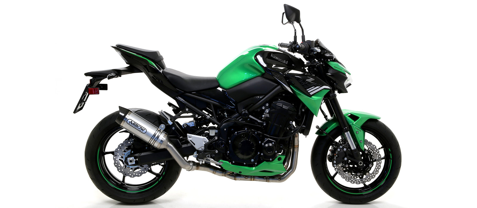ARROW EXHAUST | Kawasaki Z 900 2020/2024 | Street Thunder titanium silencer with carby end cap